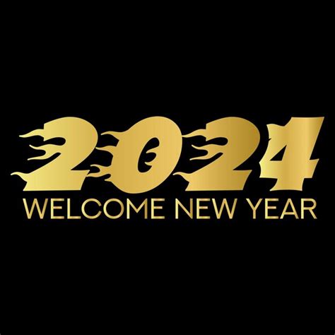 Premium Vector Modern Happy New Year Twenty Twenty Four Vector