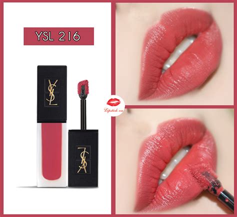 Review Son Kem YSL 216 Nude Emblem Màu Hồng Đất Mĩ Miều