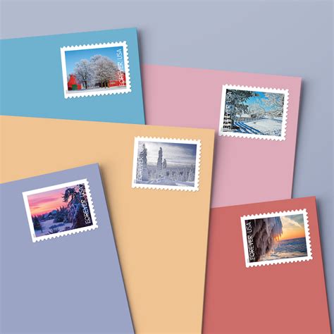 Winter Landscapes Stamps Celebrate Winter's Special Allure — Stamps Forever