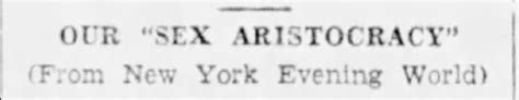 Our Sex Aristocracy A Response To Constance Eaton Gynocentrism And Its Cultural Origins
