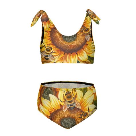 Bee Daisy Flower Girl S Piece Bikini Set Beach Sport Swimsuit Swimwear Y Cm Walmart