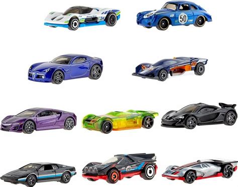 Mattel Sada autíčok Hot Wheels 10ks športový angličák 25HMK47