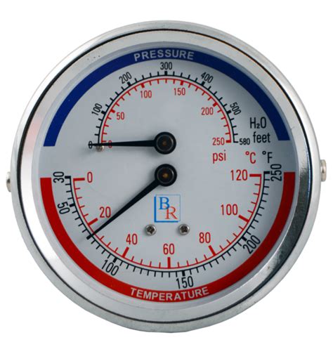 Model Brpt Boiler Gauge Tridicator Blue Ribbon Corp