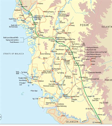 Perak Maps Malaysia Travel Guide