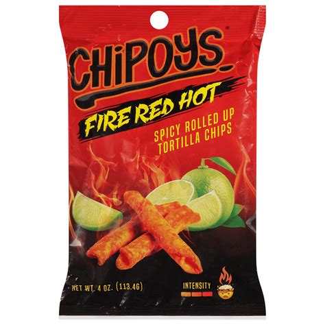 Chipoys Tortilla Chips Fire Red Hot 4 Oz Delivery Or Pickup Near Me Instacart