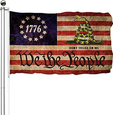 Amazon 1776 We The People Flag 3x5 Ft Gadsden Dont Tread On Me