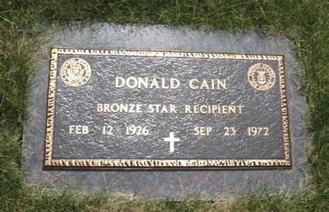 Donald Cain 1926 1972 Find A Grave Memorial
