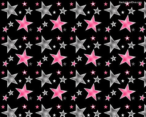 Hot Pink And Black Stars The Free Images