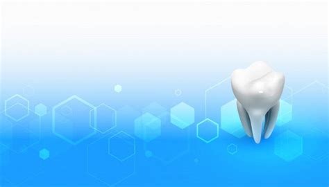 Dentist Medical Background With 3d Tooth Free Vector Freepik