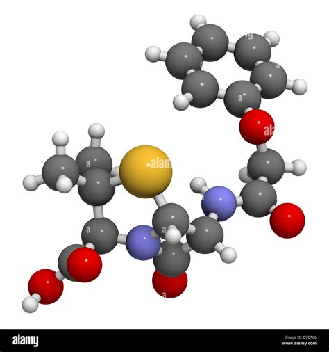 Penicillin V Antibiotic Molecule Chemical Structure Stock Photo Alamy