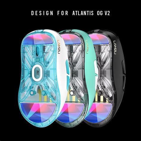 Lamzu Atlantis OG V2 Mouse Sapphire Skates