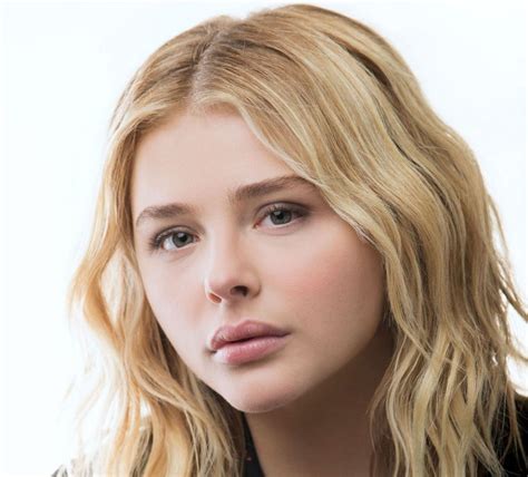 pink lipstick actress blonde green eyes Chloë Grace Moretz HD