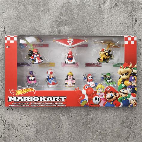 HOT WHEELS 風火輪 MARIO KART 瑪利歐賽車 豪華 8車組 滑翔翼 紅耀西 庫巴 嘿呵 公主 路易 蝦皮購物