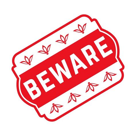 Premium Vector | Beware rubber stamp design art illustration 
