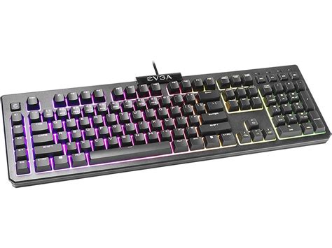 EVGA Z12 RGB Gaming Keyboard, RGB Backlit LED, 5 Programmable Macro ...