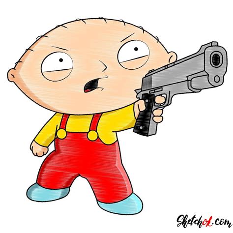 Gangster Stewie Drawings