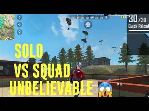 Solo Vs Squad Unbelievable Match X Bhai Gamplay Garena Free Fire Youtube