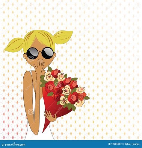 Flowers Surprise stock vector. Illustration of expressive - 12505667