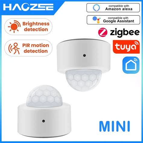 Tuya In Zigbee Mini Pir Motion Detector Bright Lux Light Passive