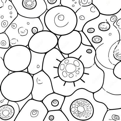 Colorful White Blood Cells Coloring Page 45823 36735