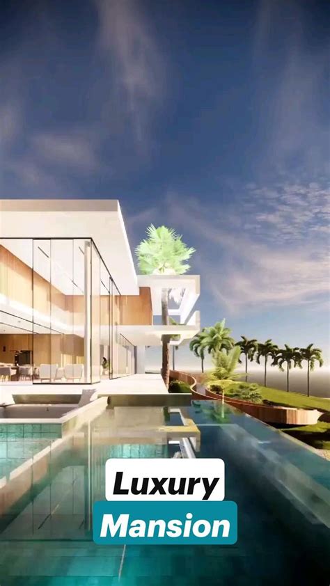 Luxury Mansion | this modern mansion with a luxury pool is a nice ...