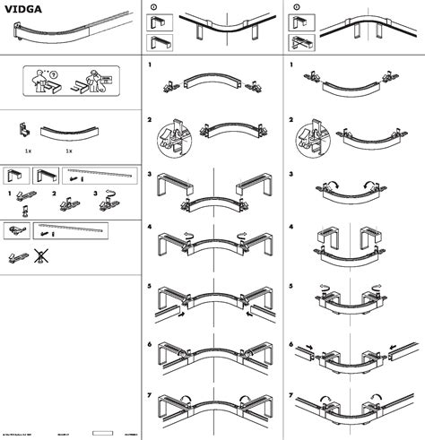 VIDGA Single track with corner connector white - IKEAPEDIA