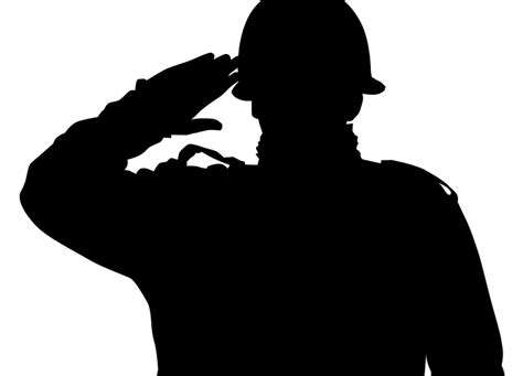 Soldier Saluting Silhouette At Getdrawings Free Download