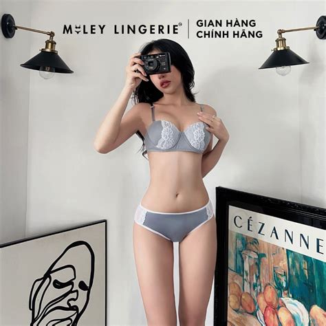 Bộ Đồ Lót Áo Cúp Ngang Tháo Dây Premium Mysterious Miley Lingerie BRM FMM Shopee Việt Nam