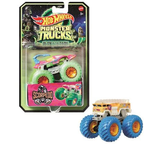Carrinho Monster Truck Hot Wheels Brilha No Escuro Carro Glow In The Dark Carrinho De