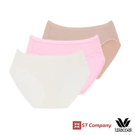Wacoal Bikini Panty pack ชน ครม ชมพ เบจ รน WU M WQ M กางเกงในวาโก กางเกงในผหญง