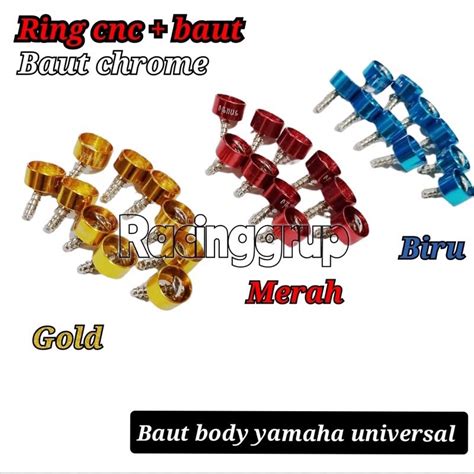 Jual Baut Dek Baut Cover Baut Body Ring Cnc Yamaha 10pcs Shopee Indonesia