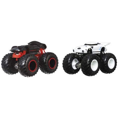 Hot Wheels Monster Truck Set 2 Masini Scara 1 La 64 Darth Vader Si Stormtrooper AtelierulFamiliei