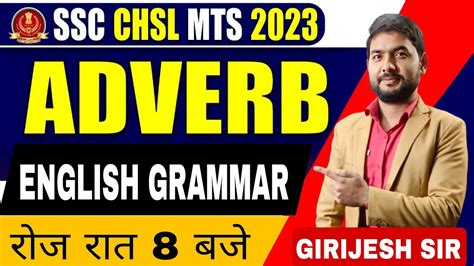 Adverb Ssc Chsl English Ssc Mts English Ssc CGL English 2023 Ssc Mts