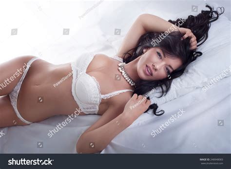 Sexy Brunette Woman Perfect Body Posing Stock Photo Edit Now 248948083