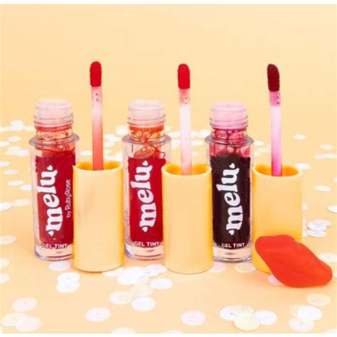 Batom Liquido Lip Tint Vermelho Rosa Ruby Rose Melu Vegano Hb