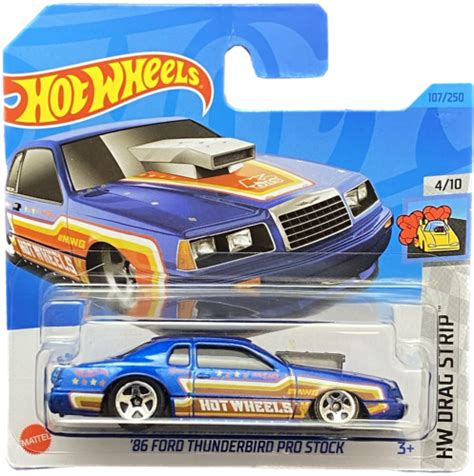 86 Ford Thunderbird Pro Stock 107 250 HW Drag Strip 4 10 Hot Wheels Big Potato NZ