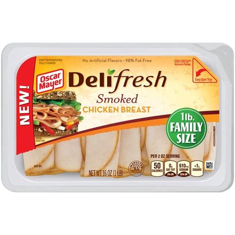 Oscar Mayer Deli Fresh Smoked Chicken Breast Lunch Meat 16 Oz Instacart