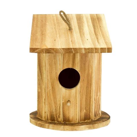 Redwood Barred Owl Bird House-12022 - The Home Depot
