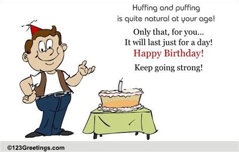 Over The Hill And Going Strong Free Funny Birthday Wishes Ecards 123