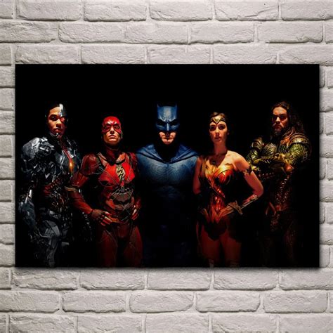 Justice League Heroes Fan Artwork Ke Living Room Home Wall Art Decor