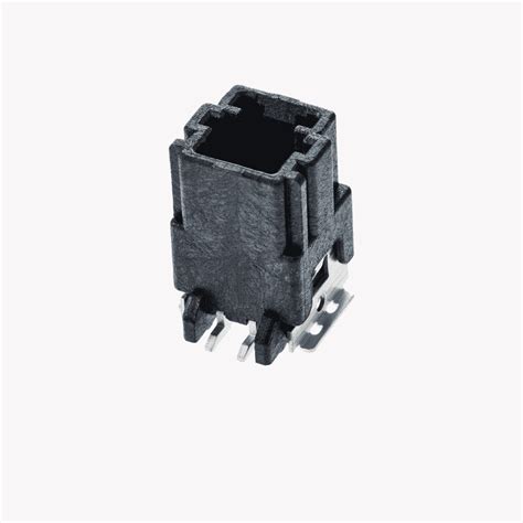 020 2Pin Male Connector Vertical Black SMT Type UJU ELECTRONICS