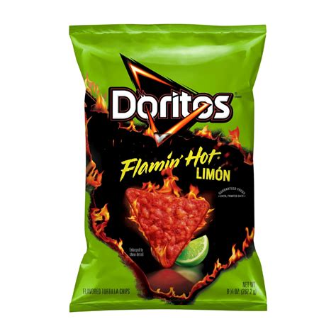 Doritos Flamin Hot Limon Flavored Tortilla Chips Oz Bag G Star Am Rica Enviamos