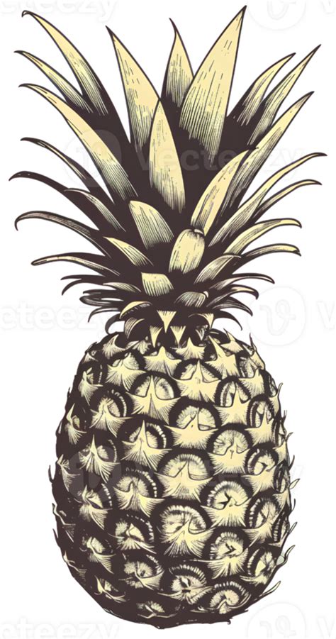 Pineapple Illustration Ai Generative 29151796 Png