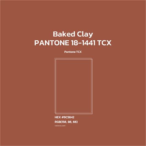 pantone   tcx baked clay color color codes matching
