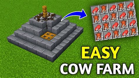 Minecraft Best Cow Farm Easiest Way To Get Leather Steak 1 17 1