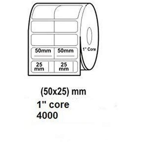 Rounded White Barcode Label X Mm Up Packaging Type Roll At Rs