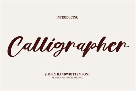 Calligrapher Font Scratchonescreative Fontspace