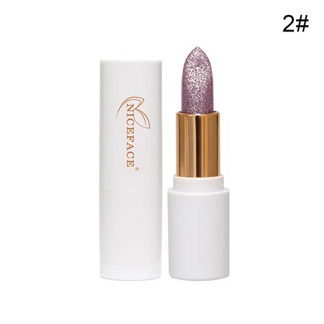 Huibaojia Niceface Changing Color Glitter Lipstick Lasting Moisturizing