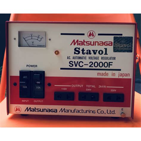 Jual Stabilizer Matsunaga Stavol Svc Kva Made In Japan Type Svc