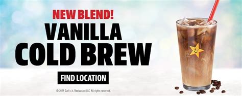 Carls Jr New Vanilla Cold Brew Is Here The Fast Food Post